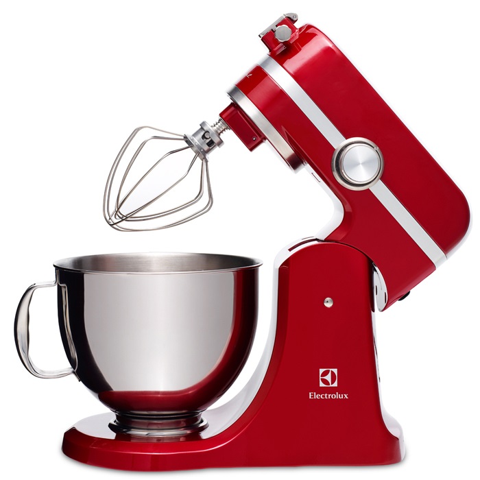 Electrolux EKM4000 Robot da Cucina 1000 W con Ciotola da 4,8 L, 10 Velocità, Struttura in Acciaio Inox e Alluminio, Rosso