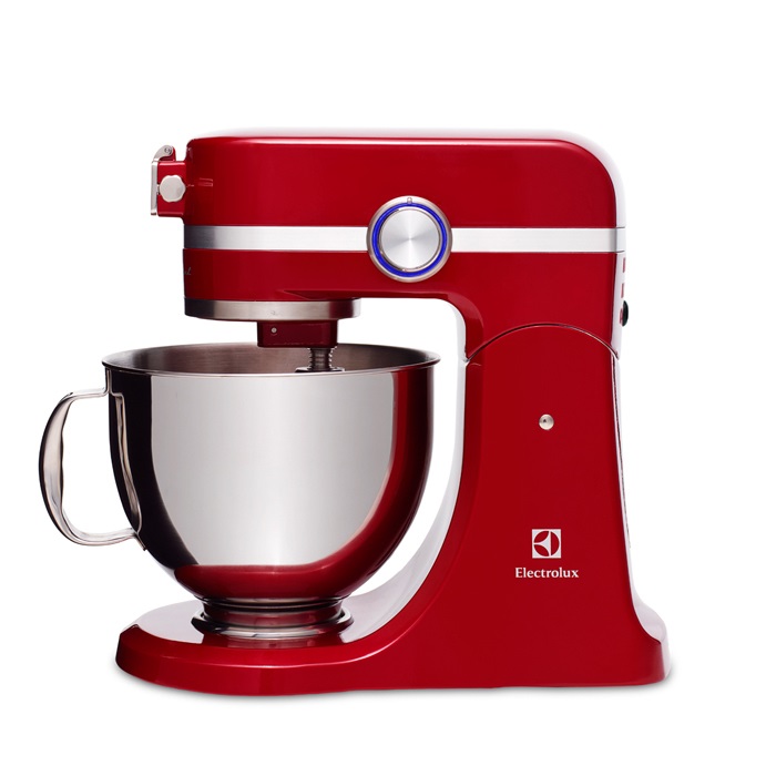 Electrolux EKM4000 Robot da Cucina 1000 W con Ciotola da 4,8 L, 10 Velocità, Struttura in Acciaio Inox e Alluminio, Rosso