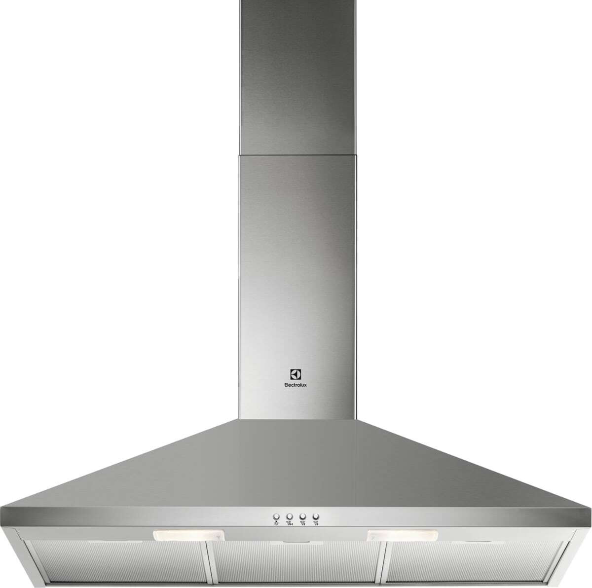 Electrolux LFC319X Cappa a Parete 90 cm in Acciaio Inox, Aspirante/Filtrante, 420 m³/h, Classe Energetica D, 3 Velocità, 2 Luci LED
