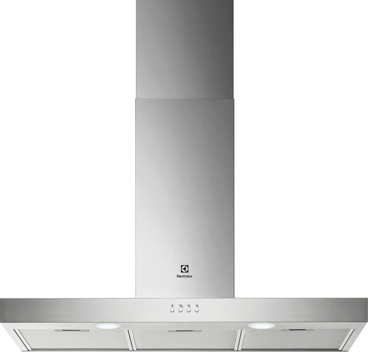 Electrolux LFT419X Cappa Aspirante a Parete 90 cm in Acciaio Inox 600 m³/h con Illuminazione LED e 3 Velocità