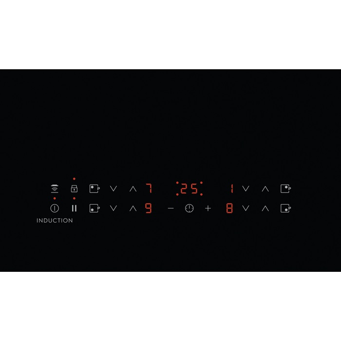 Electrolux CIR60430CB Piano Cottura a Induzione 60 cm in Vetroceramica Nera con Controllo Tattile e Opzione Booster