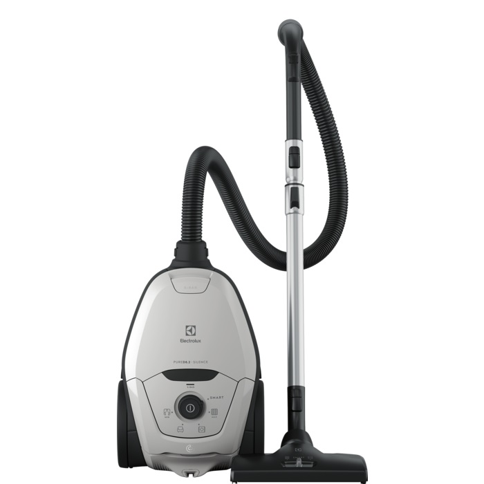Electrolux Pure D8 Aspirapolvere a Traino Sacco 600 W 3,5 L Nero Grigio con Filtro Igienico e Livello Sonoro di 57 dB