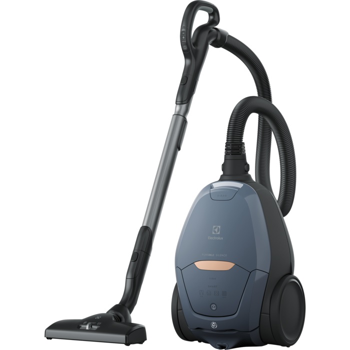 Electrolux PD82-8DB Aspirapolvere a Traino con Sacco 600 W Ultra Silenzioso 3,5 L Blu con Tecnologia SmartMode e PureSound