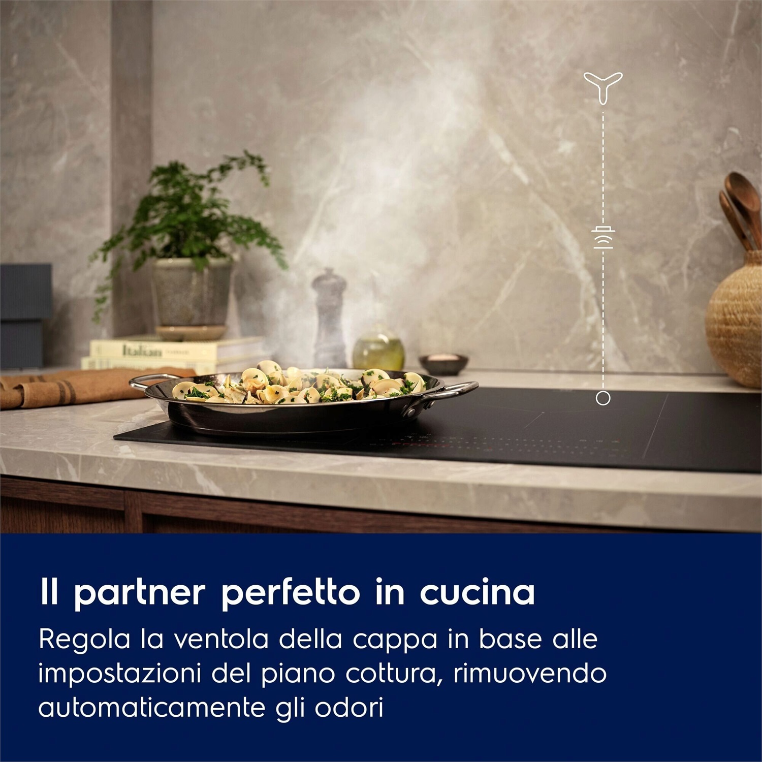 Electrolux LFG719X Cappa da Incasso 80 cm Acciaio Inox 580 m³/h Aspirante/Filtrante Classe A con Hob2Hood