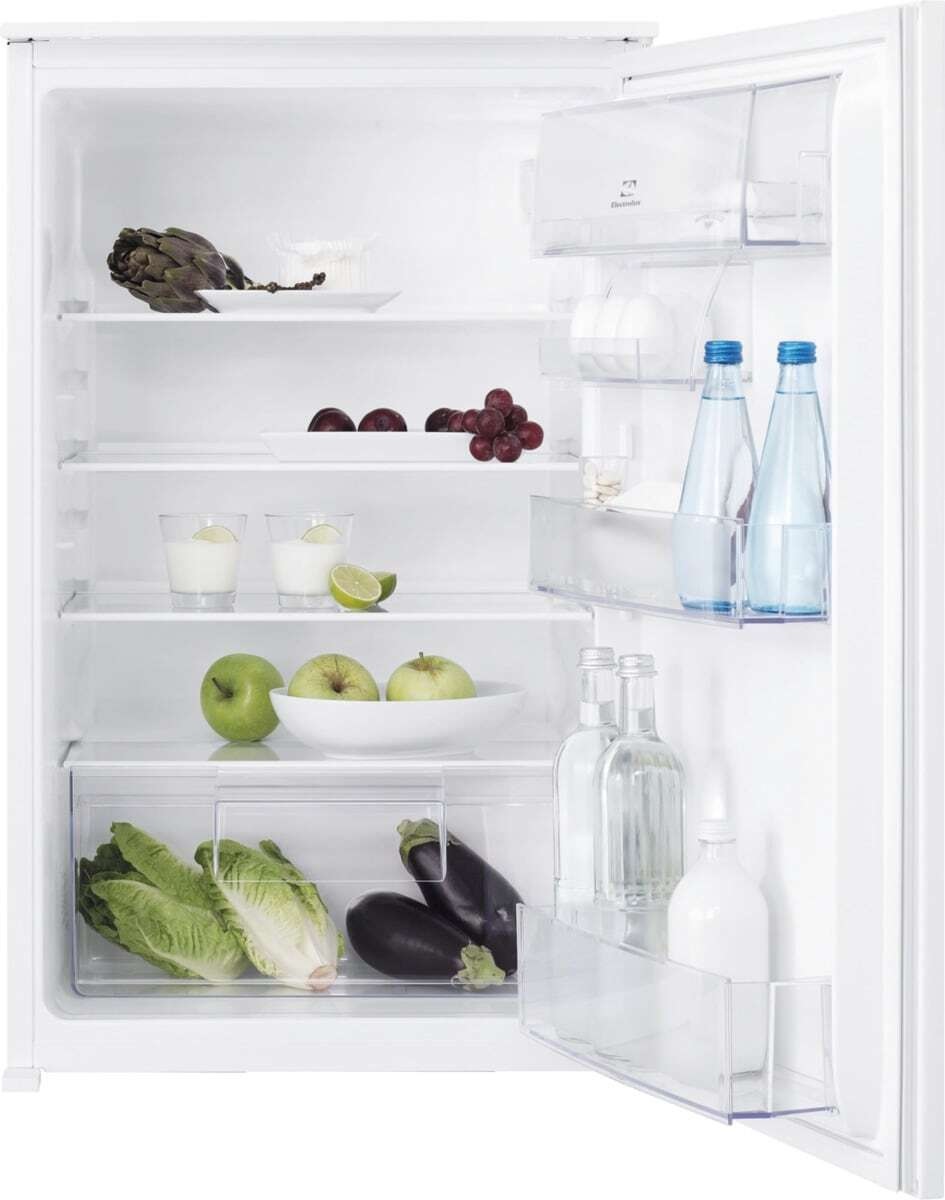 Electrolux LRB2AE88S Frigorifero Monoporta da Incasso, Capacità 142 Litri, Classe E, Silenziosità 36 dB, Illuminazione a LED, Porta Reversibile, Dimensioni 87.3x54x54.9 cm