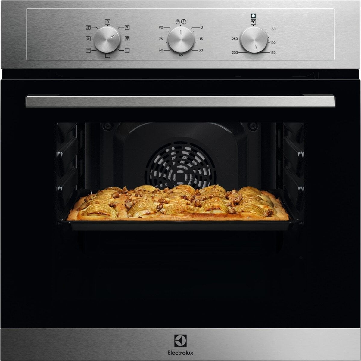 Electrolux EOH2H00BX Forno Multifunzione Da Incasso Serie 300, Elettrico, 58L, Acciaio Inox, 50-250 °C, 2090 W