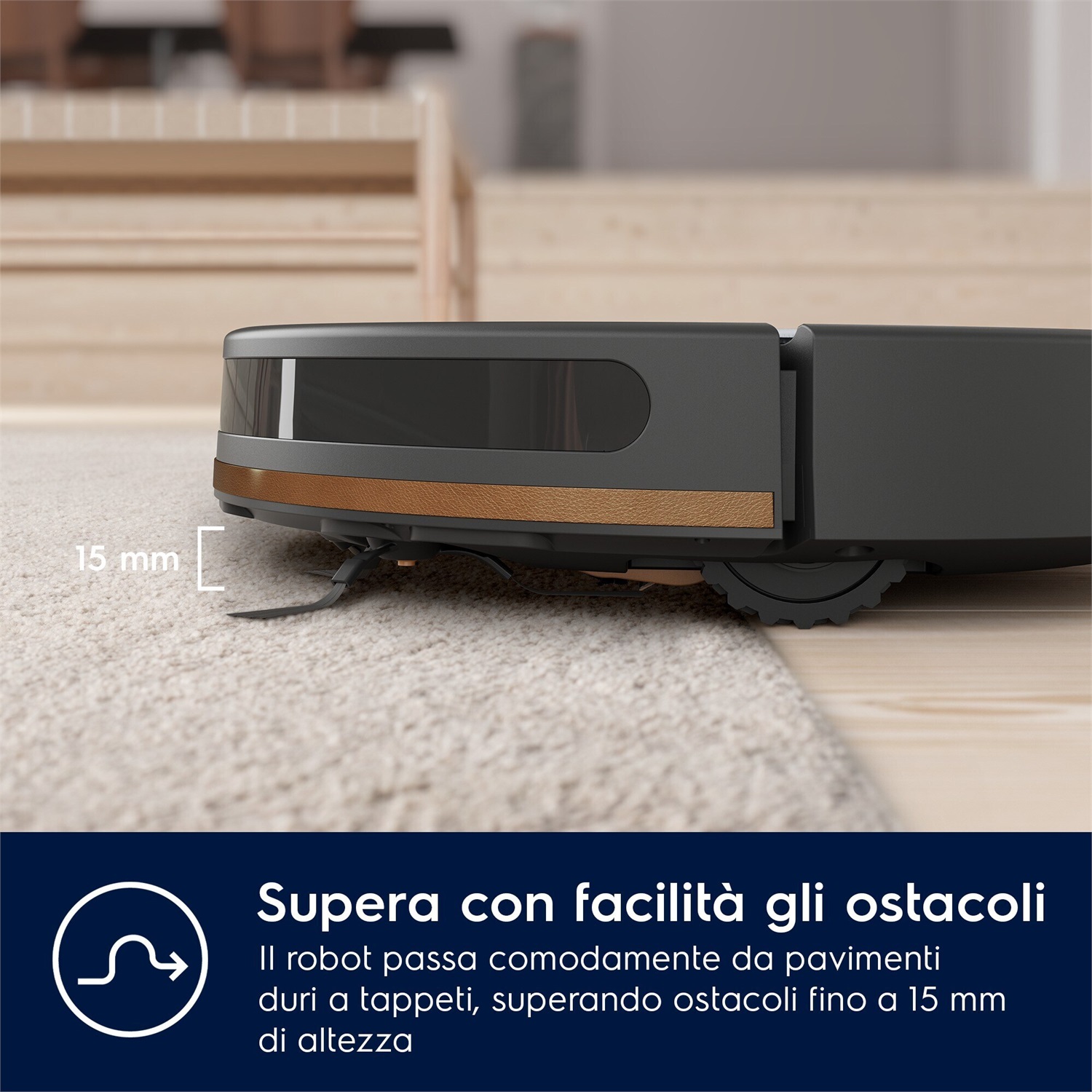Electrolux ER61UD1UG Robot Aspirapolvere con Connessione Wi-Fi, Filtro a 2 Strati, Urban Grey Solid