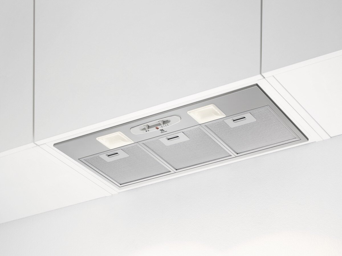 Electrolux LFG337S Cappa Aspirante Integrata 70 cm Grigio/Inox, Classe C, Portata 400 m³/h