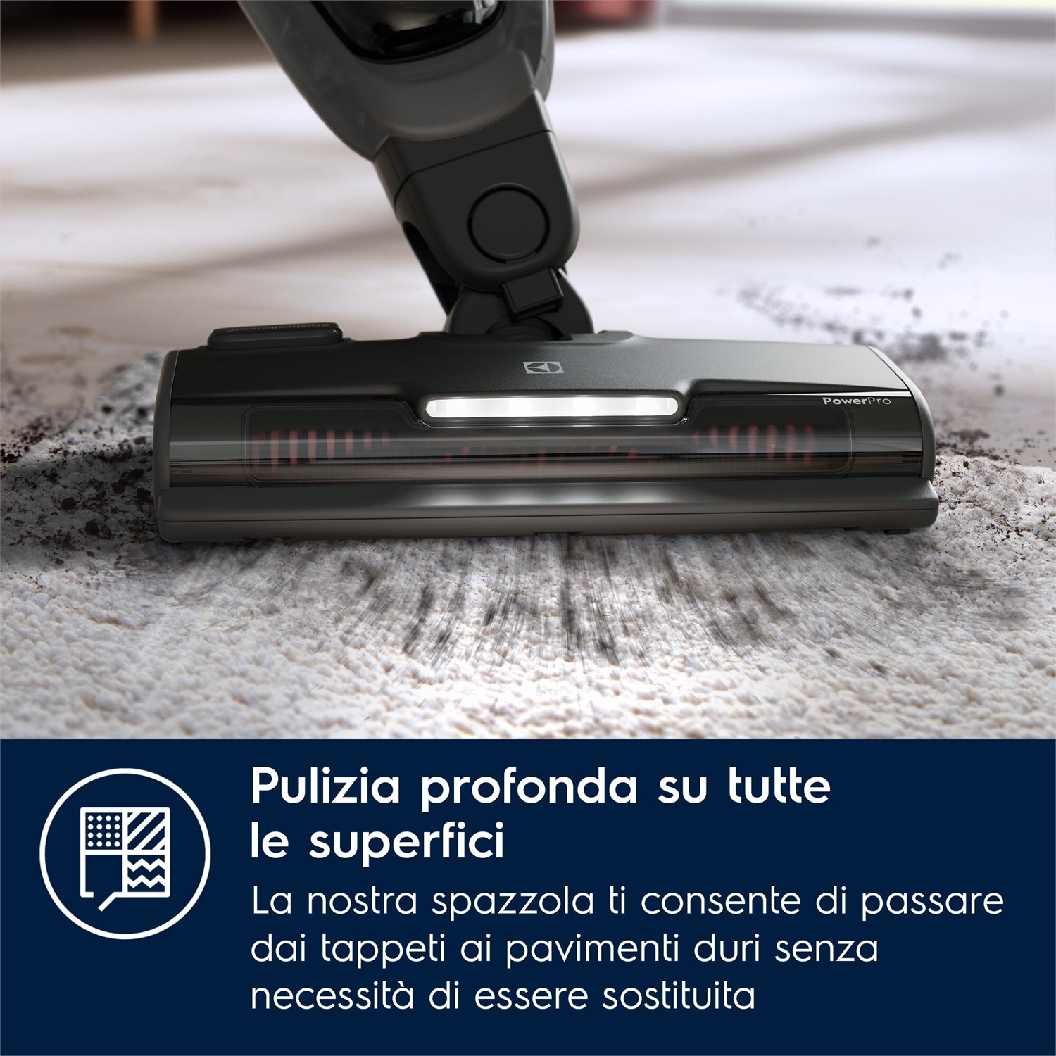 Electrolux Aspirapolvere senza filo 500 ES52CB18SH - 45 min di autonomia, 29 W, design ergonomico