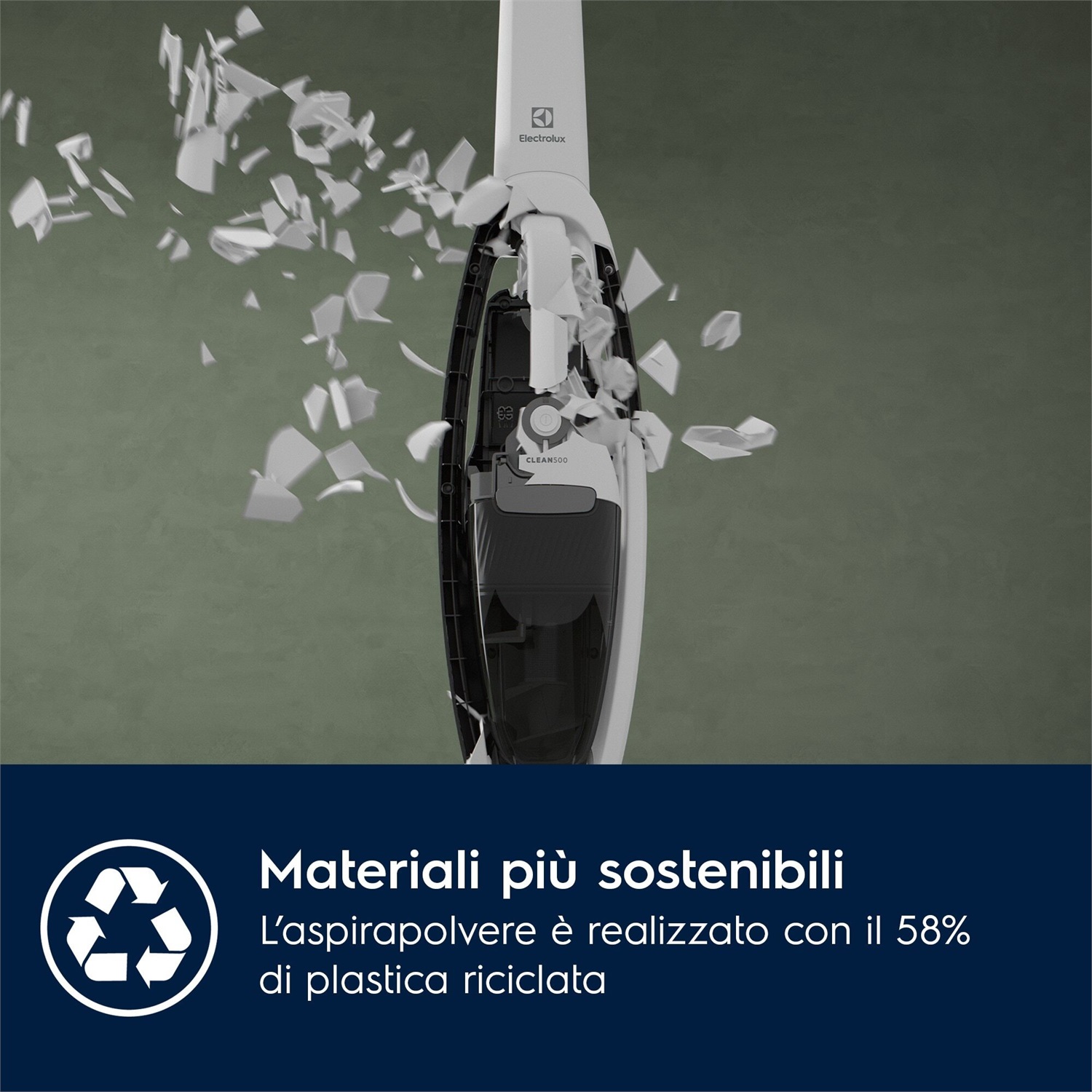 Electrolux Aspirapolvere senza filo 500 ES52CB18SH - 45 min di autonomia, 29 W, design ergonomico