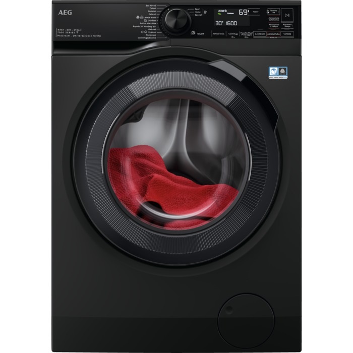 AEG LWR7BLACK Lavasciuga 10 kg Lavaggio / 6 kg Asciugatura 1600 giri/min Classe D ProSteam