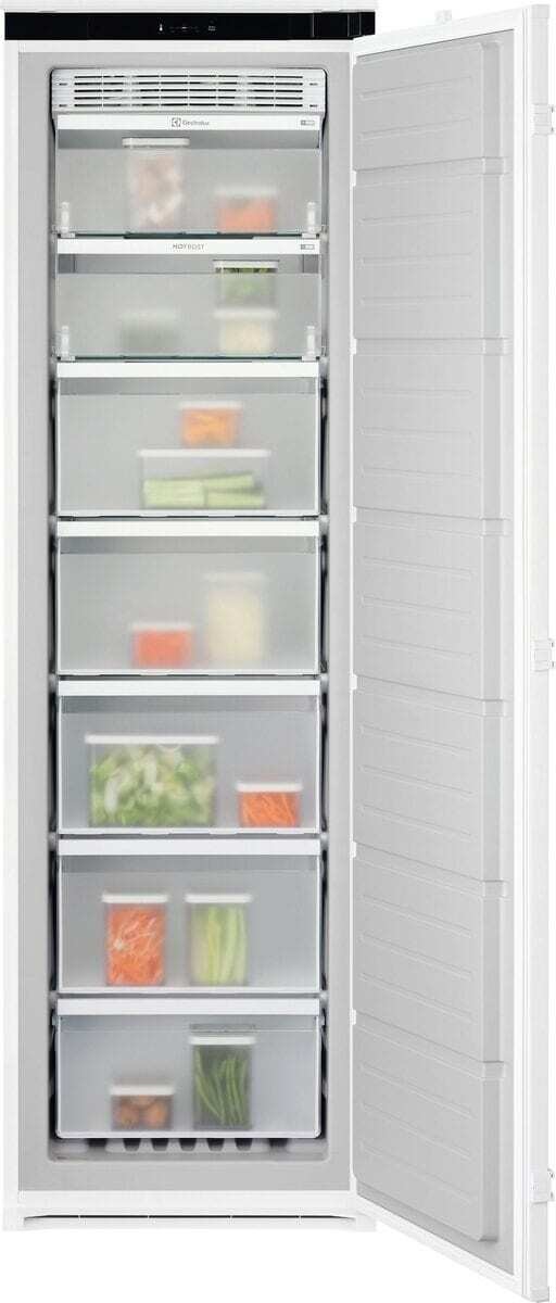 Electrolux EUN7NE18S Congelatore Verticale da Incasso 177 cm, 212 Litri, 7 Cassetti, Classe E, No Frost, Funzione FastFreeze, Porta Reversibile