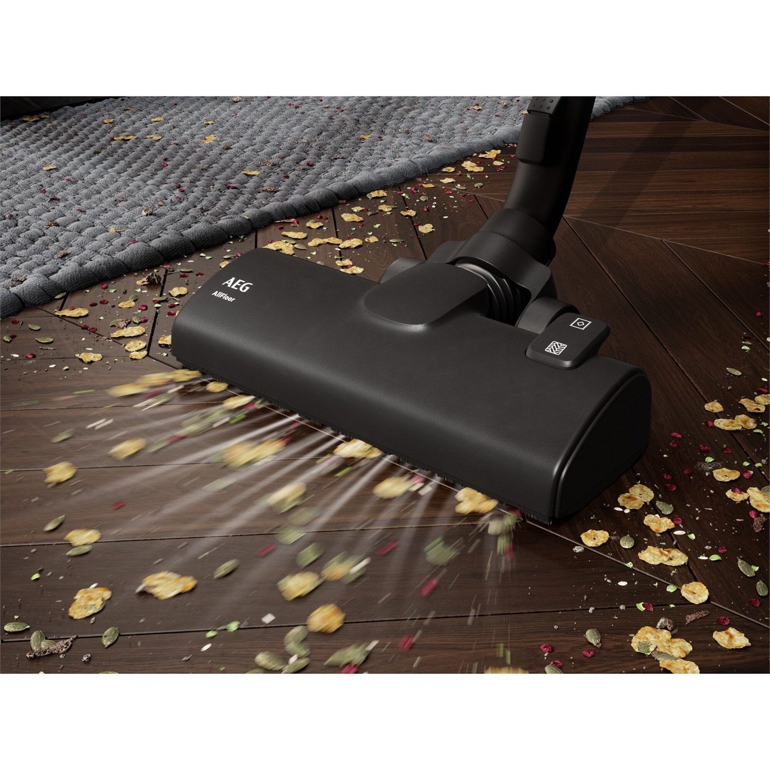 AEG Aspirapolvere AB31C1GG Nero 750 W - Aspiratore a tamburo 3 L con accessori integrati