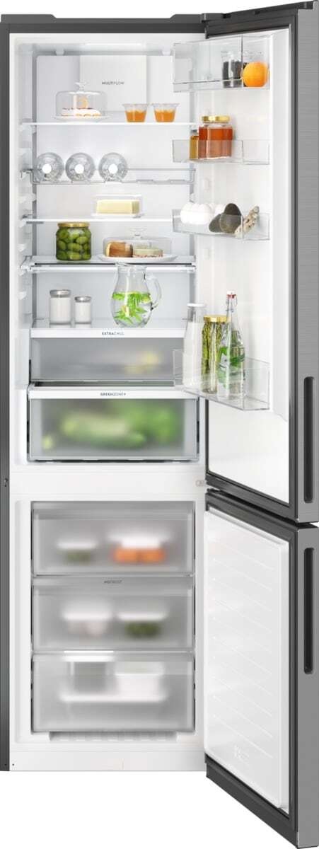 Electrolux LNT7MC36X Frigorifero Combinato Libera Installazione 362 L C Acciaio Inox con GreenZone e Twintech Total No Frost