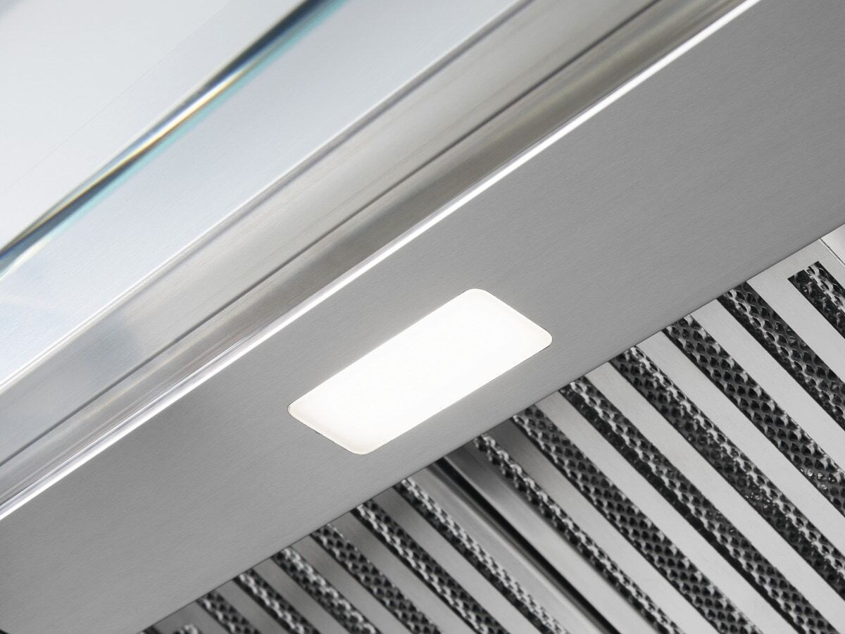 Electrolux KFEC19X Cappa Integrata Anticondensa 90 cm Acciaio Inox 600 m³/h A con Comandi Elettronici e Luce LED Dimmerabile