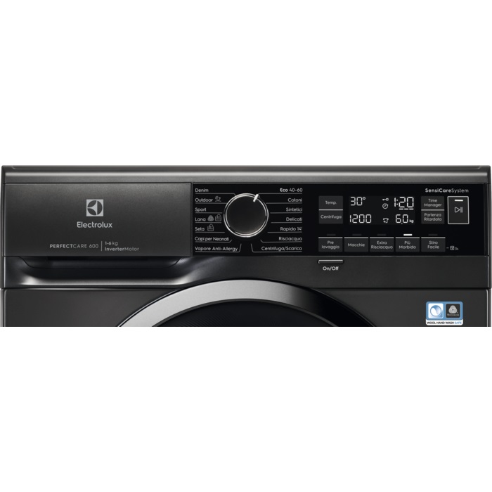 Electrolux EW6S306BL Lavatrice SensiCare 600 6 kg Slim 38 cm Classe B 1000 giri