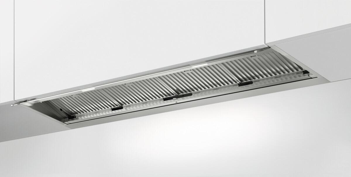 Electrolux KFEC12X Cappa Aspirante Integrata 120 cm Acciaio Inox A 600 m³/h con Comandi Elettronici e Luce LED Dimmerabile
