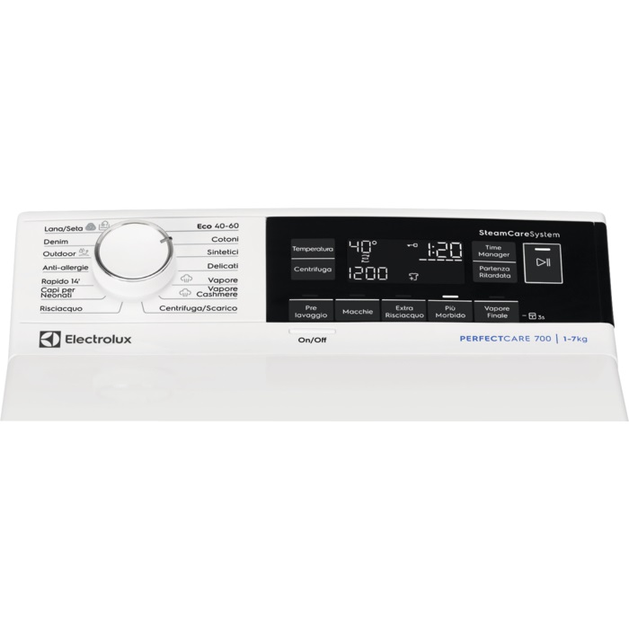 Electrolux LAVATRICE CARICA ALTO 7 KG CLASSE A 1300 GIRI EW7T337A MADE IN EUROPE