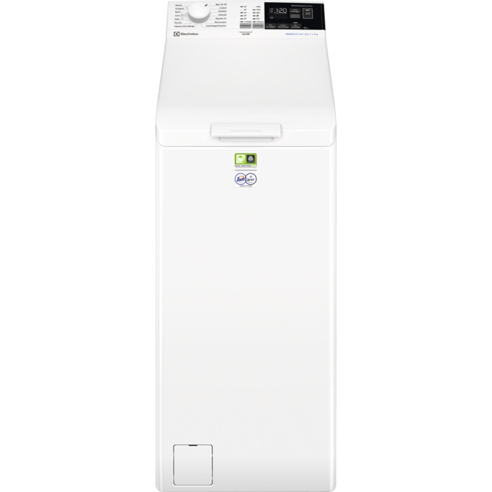 Electrolux EW6T437A Lavatrice a Carica Dall'alto Serie 600 - 7 kg, Classe A, Centrifuga 1300 giri/min, Tecnologia SensiCare, Display LCD Touch