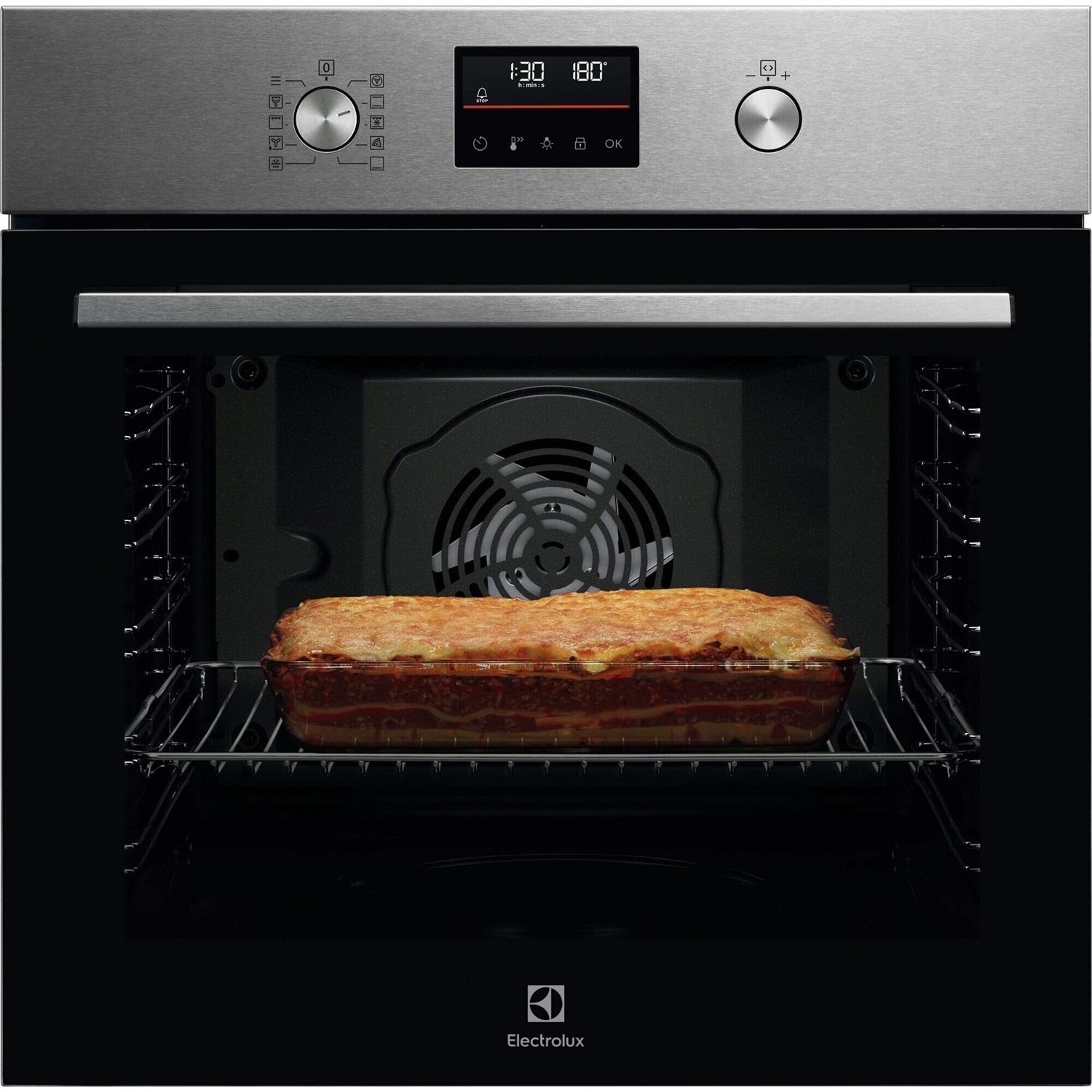Electrolux COFFP46TX0 Forno Multifunzione SurroundCook® 500, 72 L, 3490 W, Pulizia Pirolitica, Acciaio Inox Antimpronta, Classe A