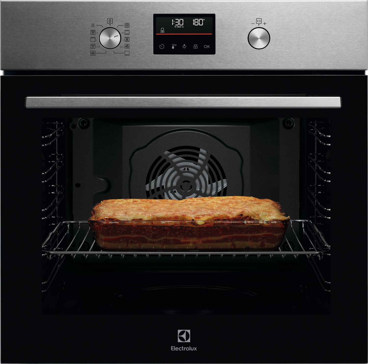 Electrolux COFFP46TX0 Forno Multifunzione SurroundCook® 500, 72 L, 3490 W, Pulizia Pirolitica, Acciaio Inox Antimpronta, Classe A
