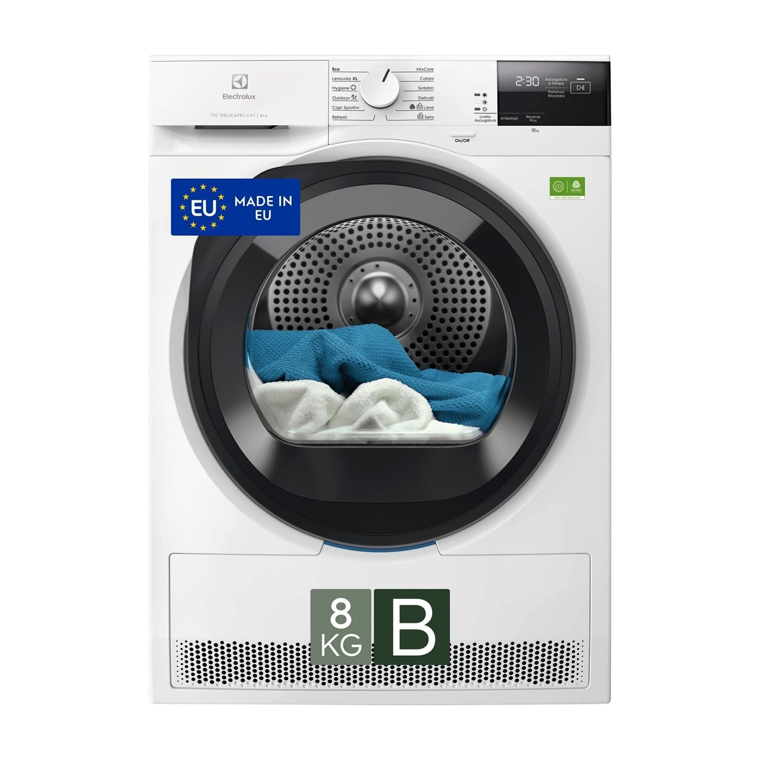 Electrolux EW7H28B Asciugatrice Libera Installazione Caricamento Frontale 8 kg Pompa di Calore