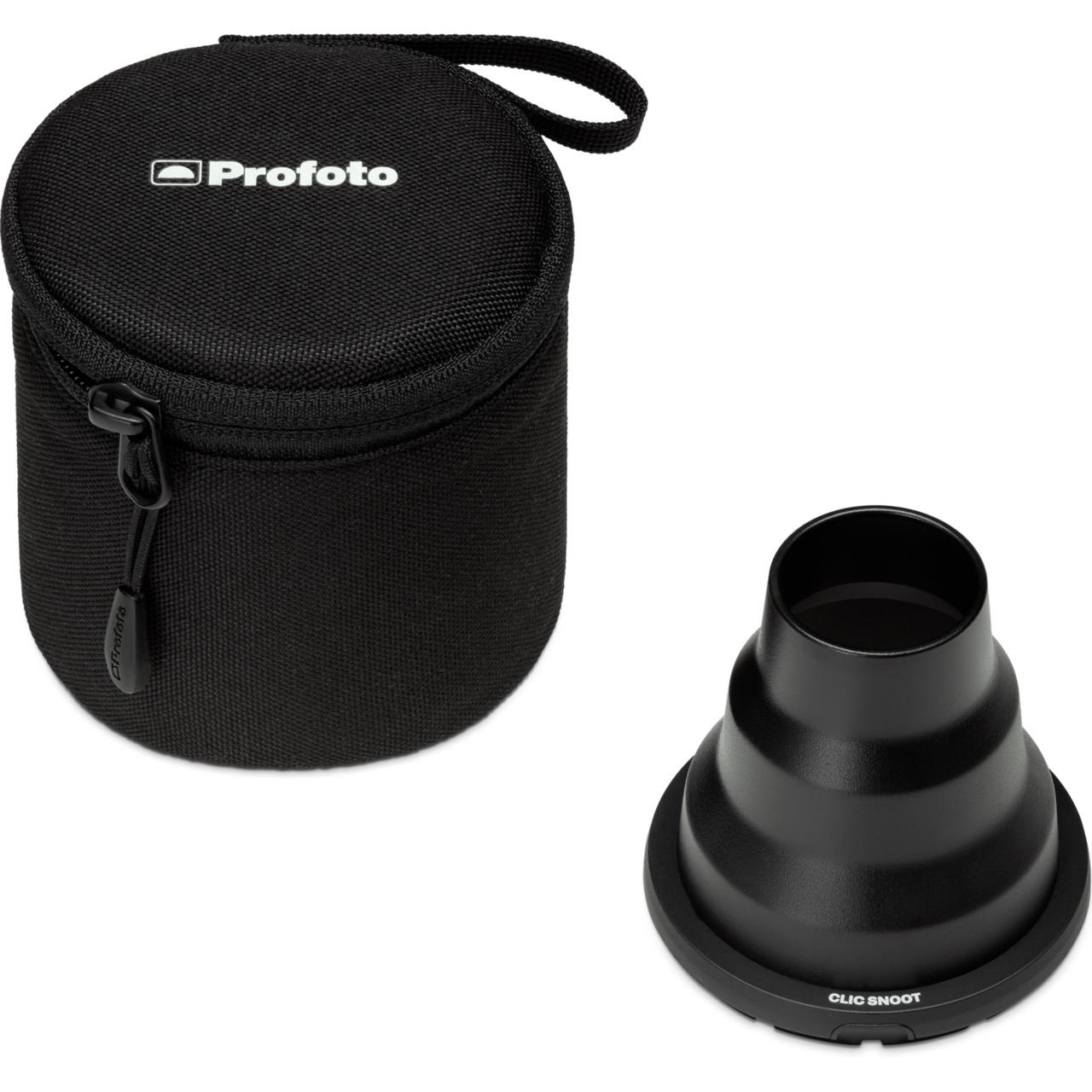 Profoto Clic Snoot - Accessorio per Flash di Studio Fotografico, Riduce la Diffusione della Luce e Montaggio Istantaneo