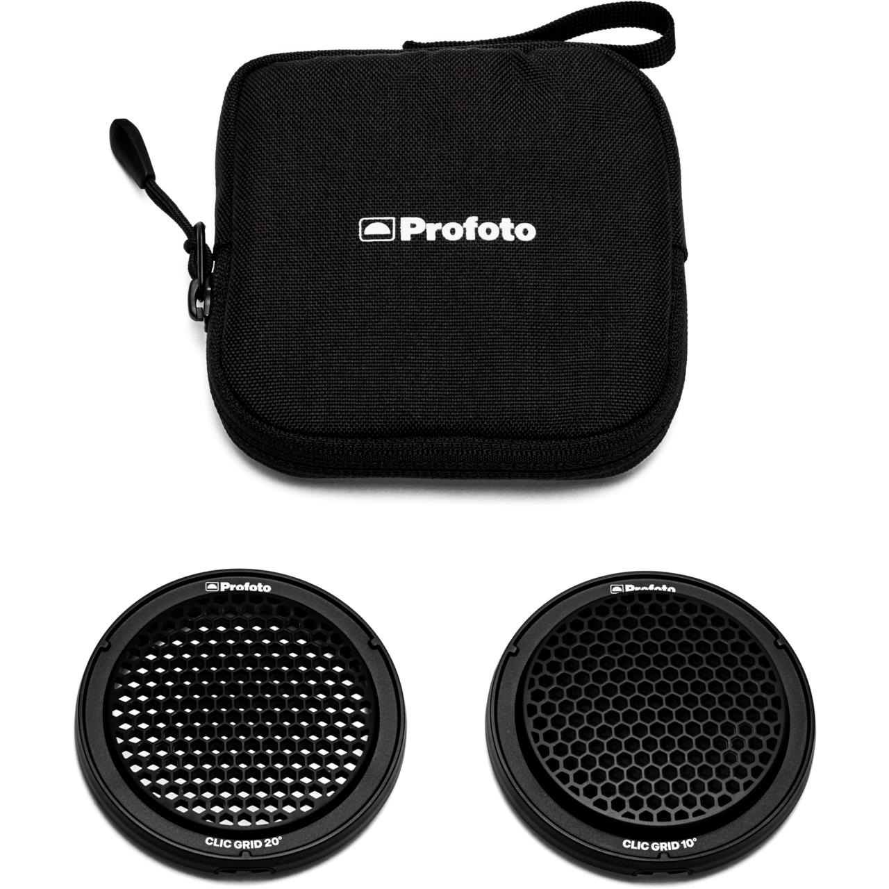 Profoto Clic Grid Kit - Controllo della luce con Clic Grid 20° e 10°