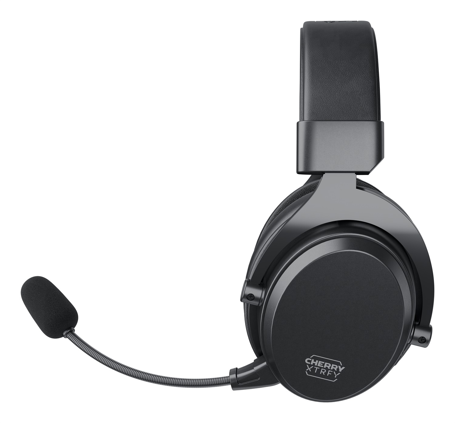 CHERRY XTRFY H3 Wireless - Cuffie da Gaming Senza Fili con Suono Ottimizzato, Microfono Staccabile e Comfort Supremo, Nero