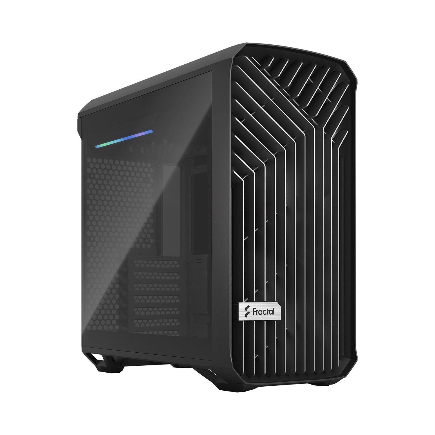 Fractal Design Torrent Compact Tower Nero con Vetro Temperato - Midi Tower E-ATX, 2x 180mm Ventole, Compatibile con ATX e Mini-ITX