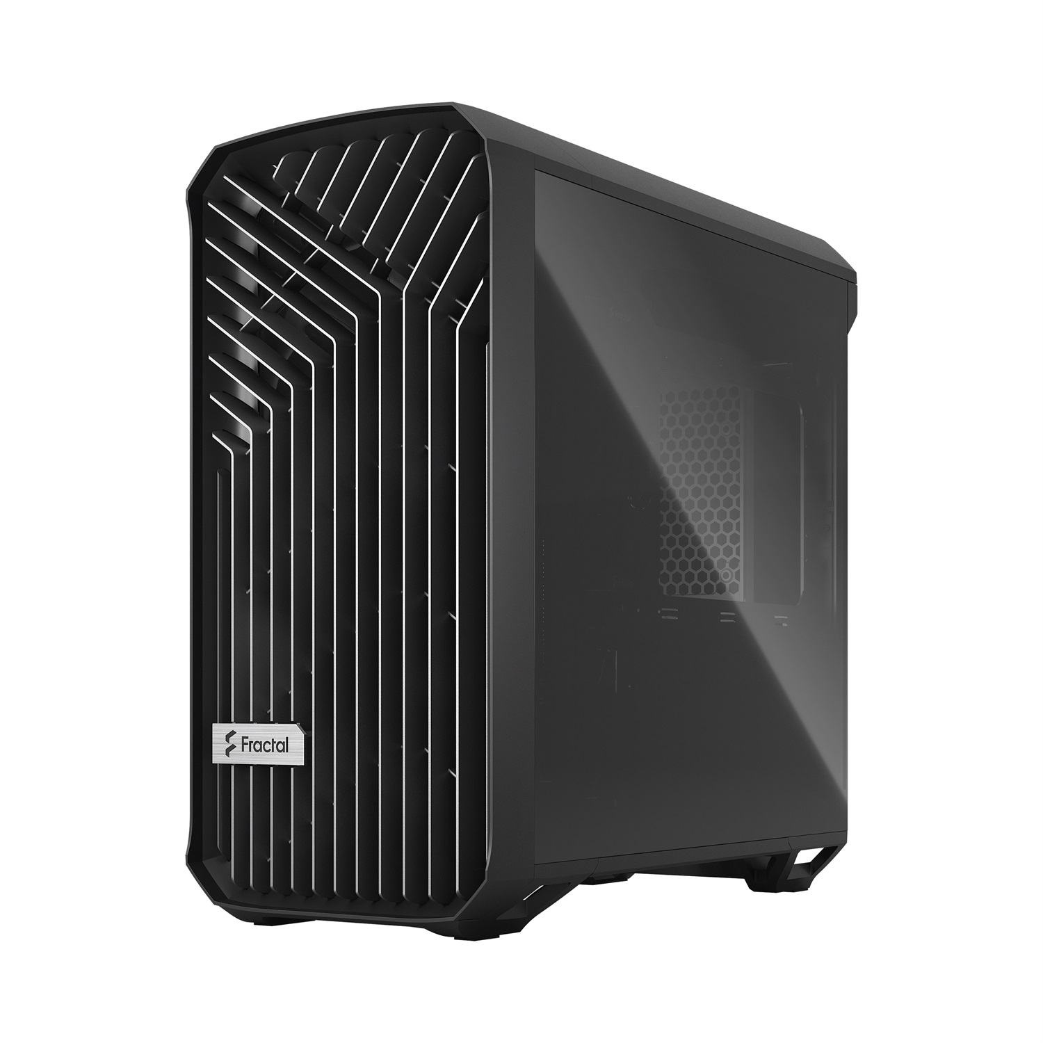 Fractal Design Torrent Compact Tower Nero con Vetro Temperato - Midi Tower E-ATX, 2x 180mm Ventole, Compatibile con ATX e Mini-ITX