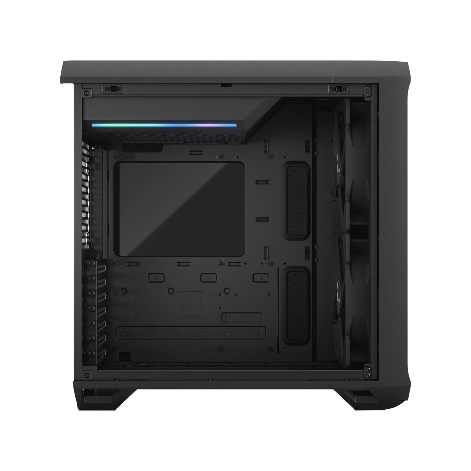 Fractal Design Torrent Compact Tower Nero con Vetro Temperato - Midi Tower E-ATX, 2x 180mm Ventole, Compatibile con ATX e Mini-ITX