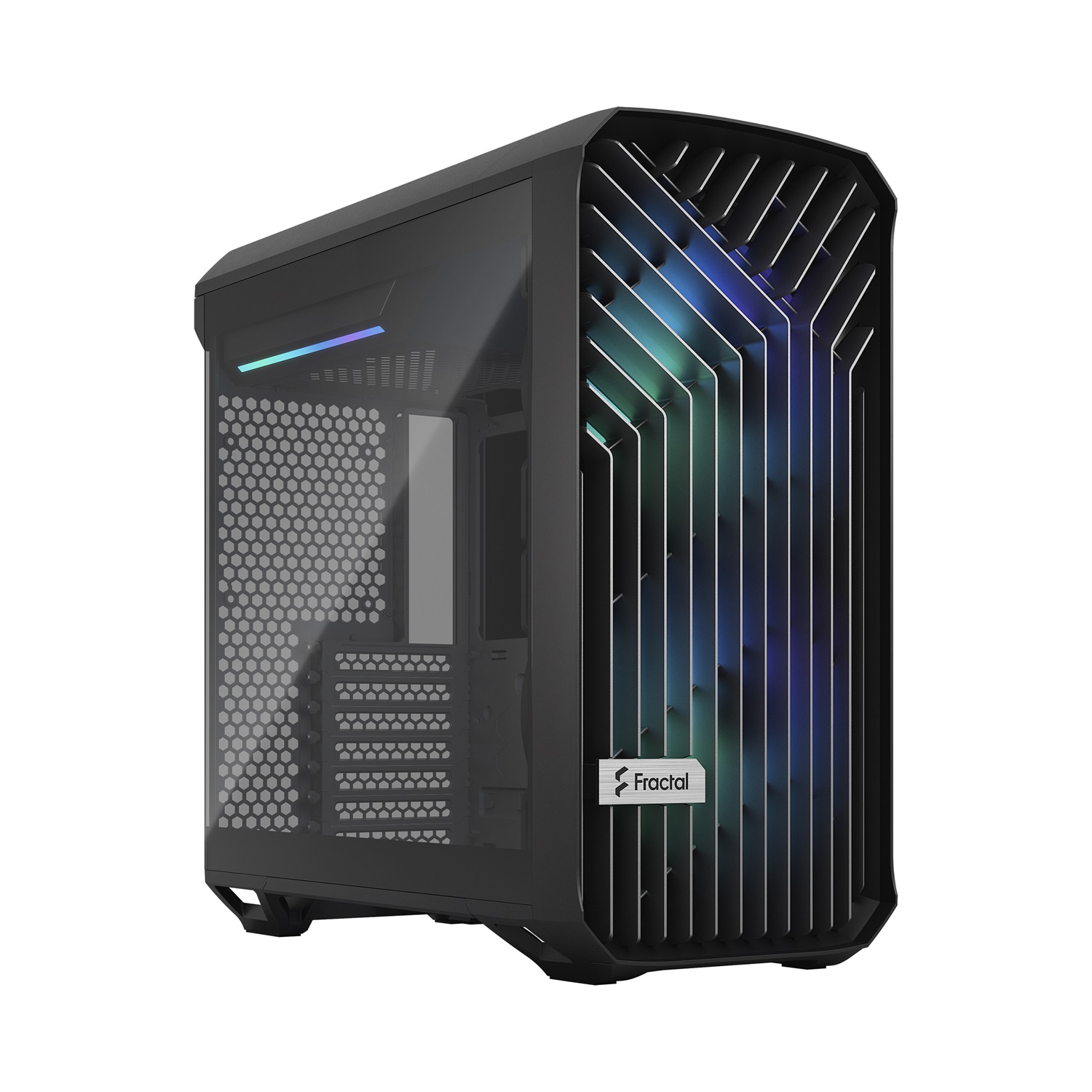 Fractal Design Torrent Compact RGB Black - Case Mid Tower con Vetro Temperato, 2 Ventole 180mm A-RGB, Compatibile con ATX, EATX, micro ATX, Mini-ITX