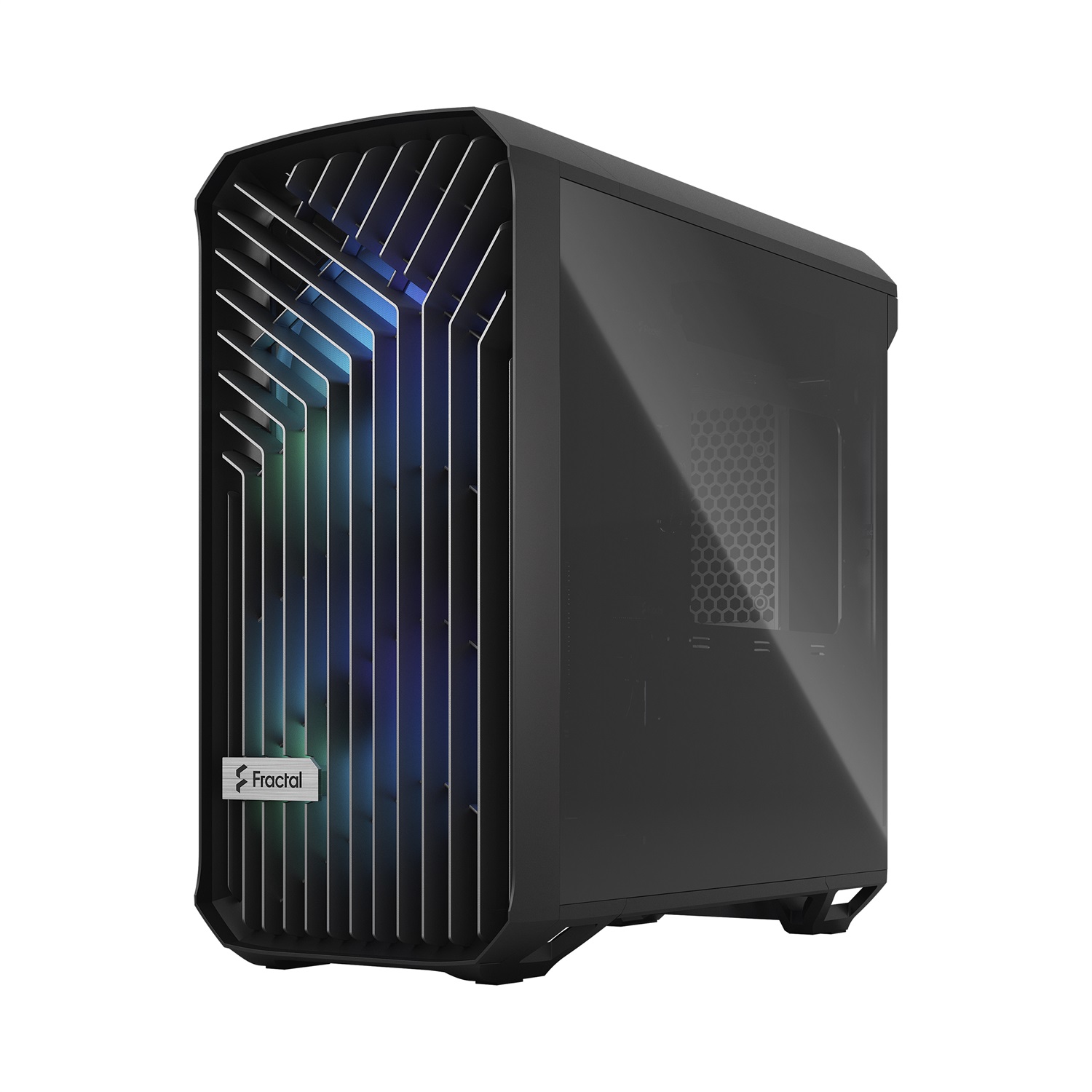 Fractal Design Torrent Compact RGB Black - Case Mid Tower con Vetro Temperato, 2 Ventole 180mm A-RGB, Compatibile con ATX, EATX, micro ATX, Mini-ITX