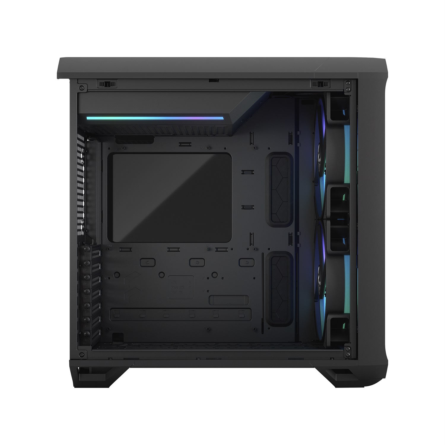 Fractal Design Torrent Compact RGB Black - Case Mid Tower con Vetro Temperato, 2 Ventole 180mm A-RGB, Compatibile con ATX, EATX, micro ATX, Mini-ITX