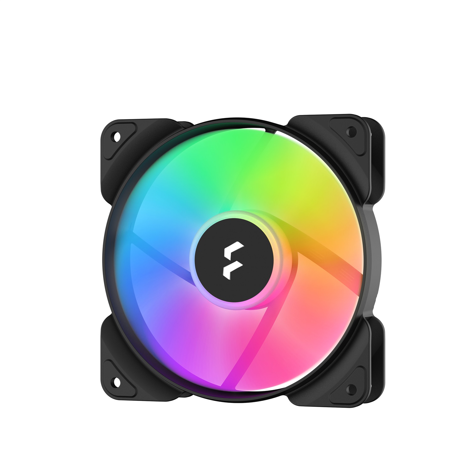 Fractal Design Aspect 12 RGB Ventilatore 120 mm PWM - 3 Pack, Cornice Nera, 500-2000 RPM, 6 LED RGB
