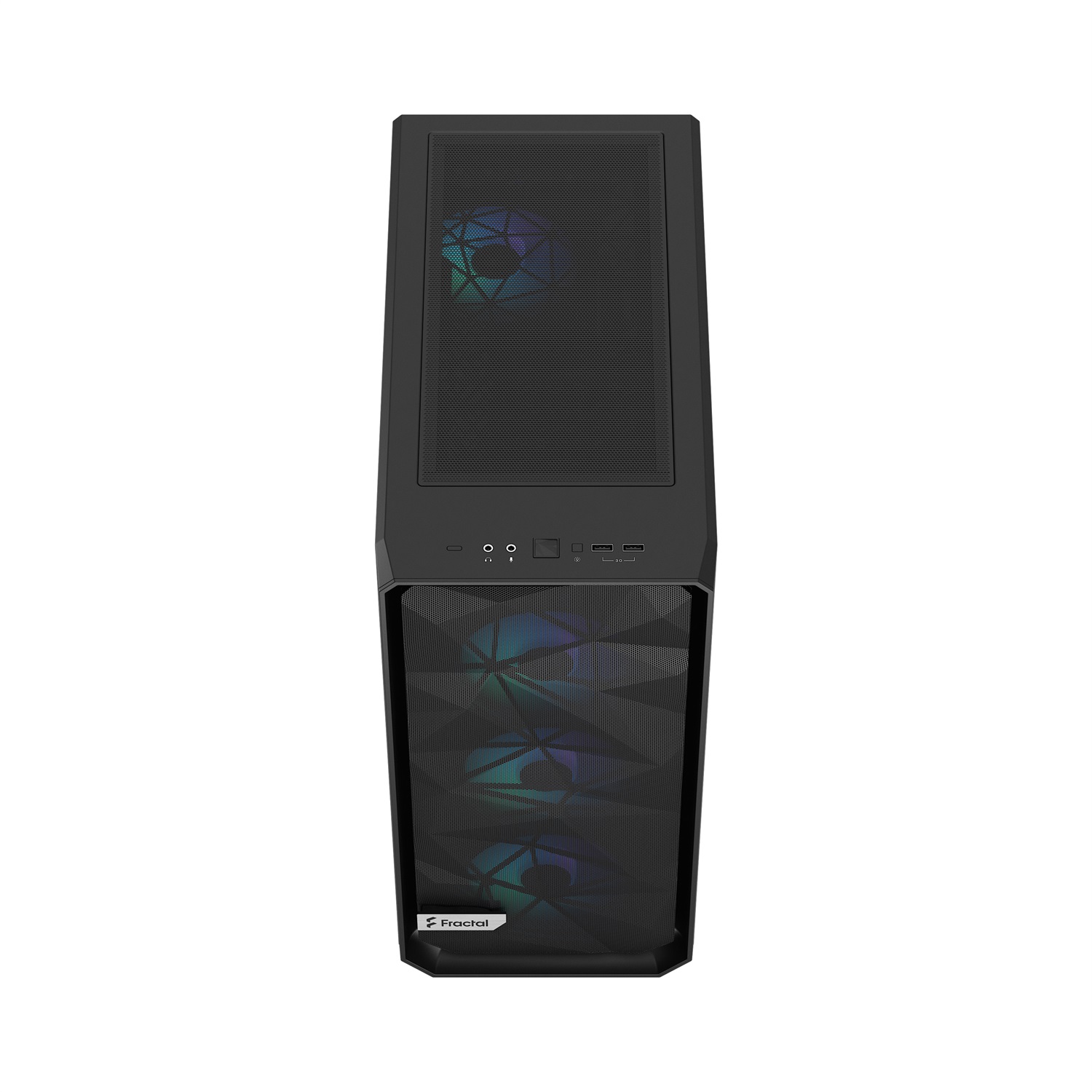 Fractal Design Meshify 2 Compact Lite RGB Nero - Case Mid Tower ATX con Vetro Temperato e Ventole A-RGB