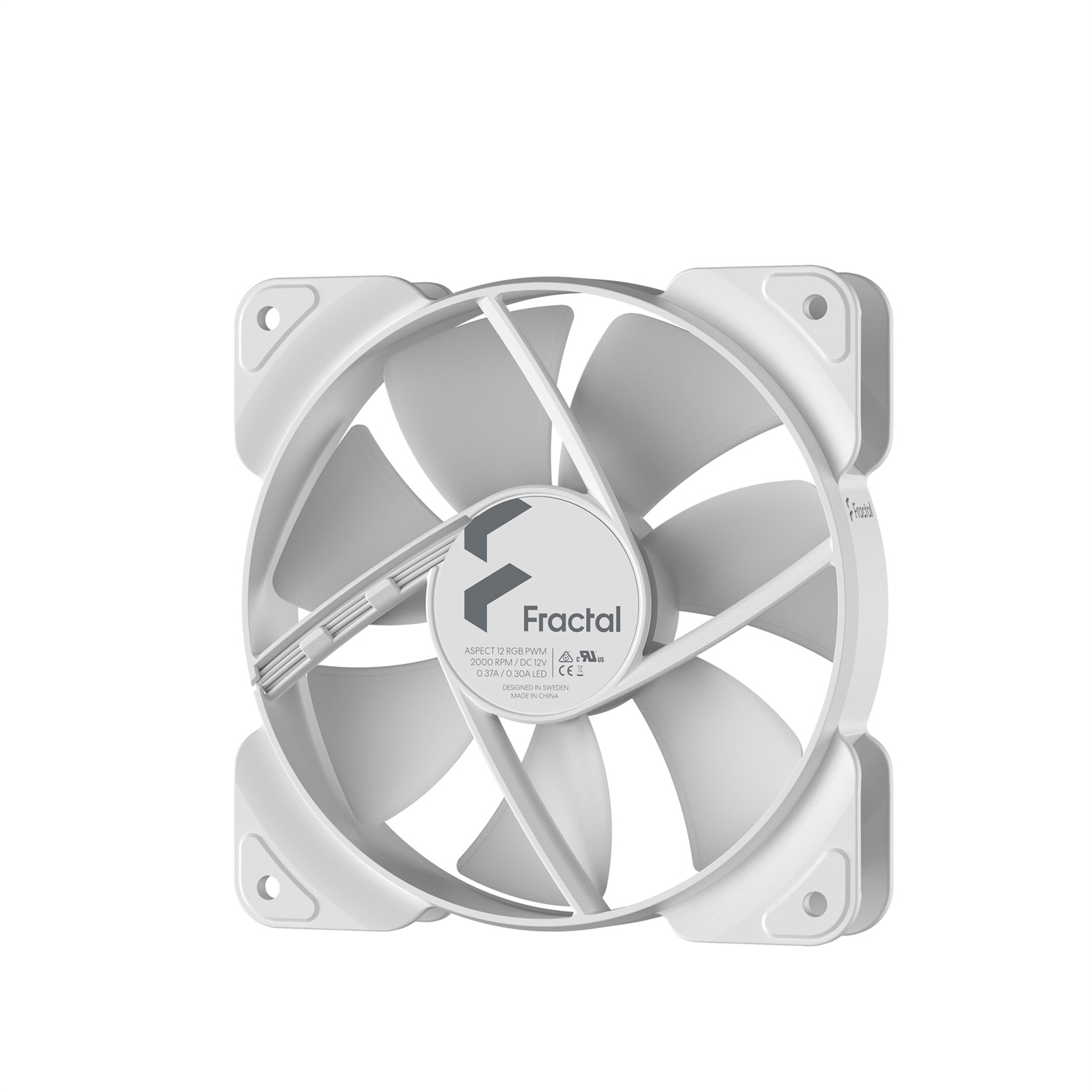 Fractal Design Aspect 12 Ventilatore RGB PWM 12 cm Bianco - 1 pz