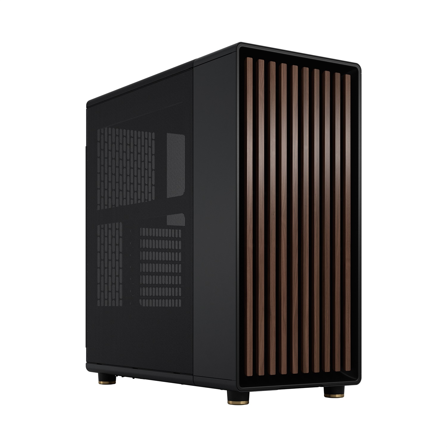 Fractal Design North Nero - Case Mid Tower ATX, micro ATX, Mini-ITX, 2 Ventole 140mm Incluse, Design Elegante in Acciaio
