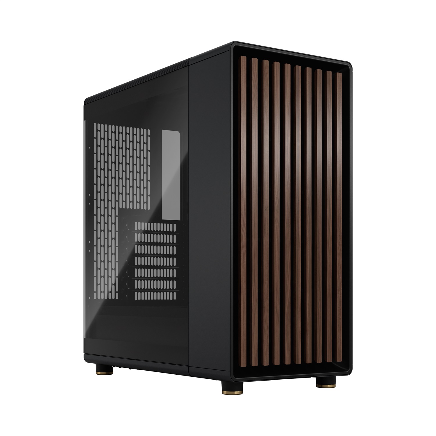 Fractal Design North Case PC Midi-Tower Nero con Vetro Temperato, supporto ATX, micro ATX, Mini-ITX, 2 Ventole 140mm incluse