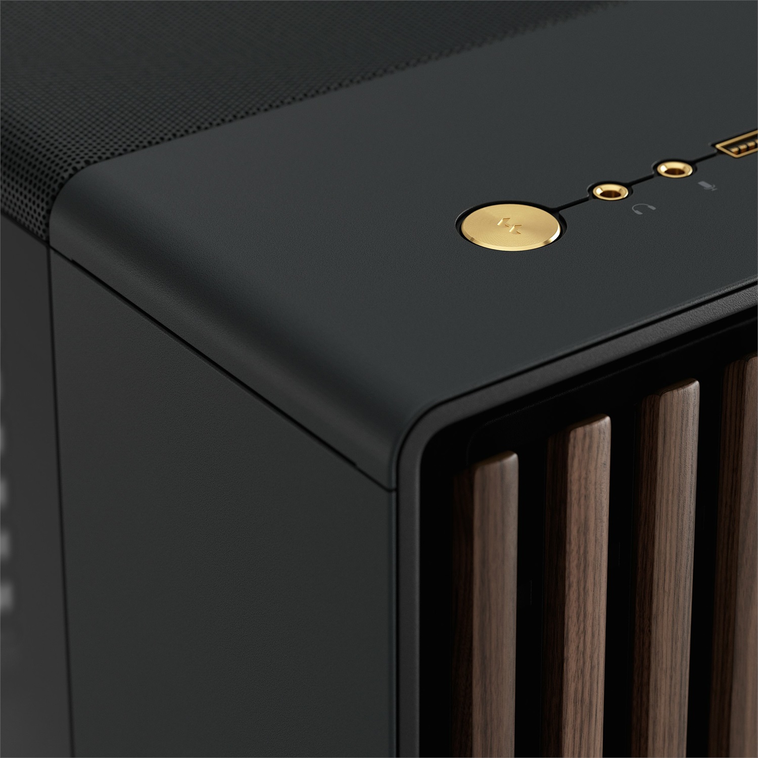Fractal Design North XL FD-C-NOR1X-02 Computer Case Midi Tower Nero, Antracite con Pannello in Noce e 3 Ventole da 140mm