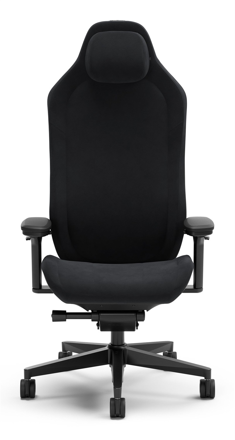 Fractal Design Refine Alcantara Dark - Sedia da Gaming Ergonomica con Braccioli 4D, Supporto Lombare e Imbottitura Premium