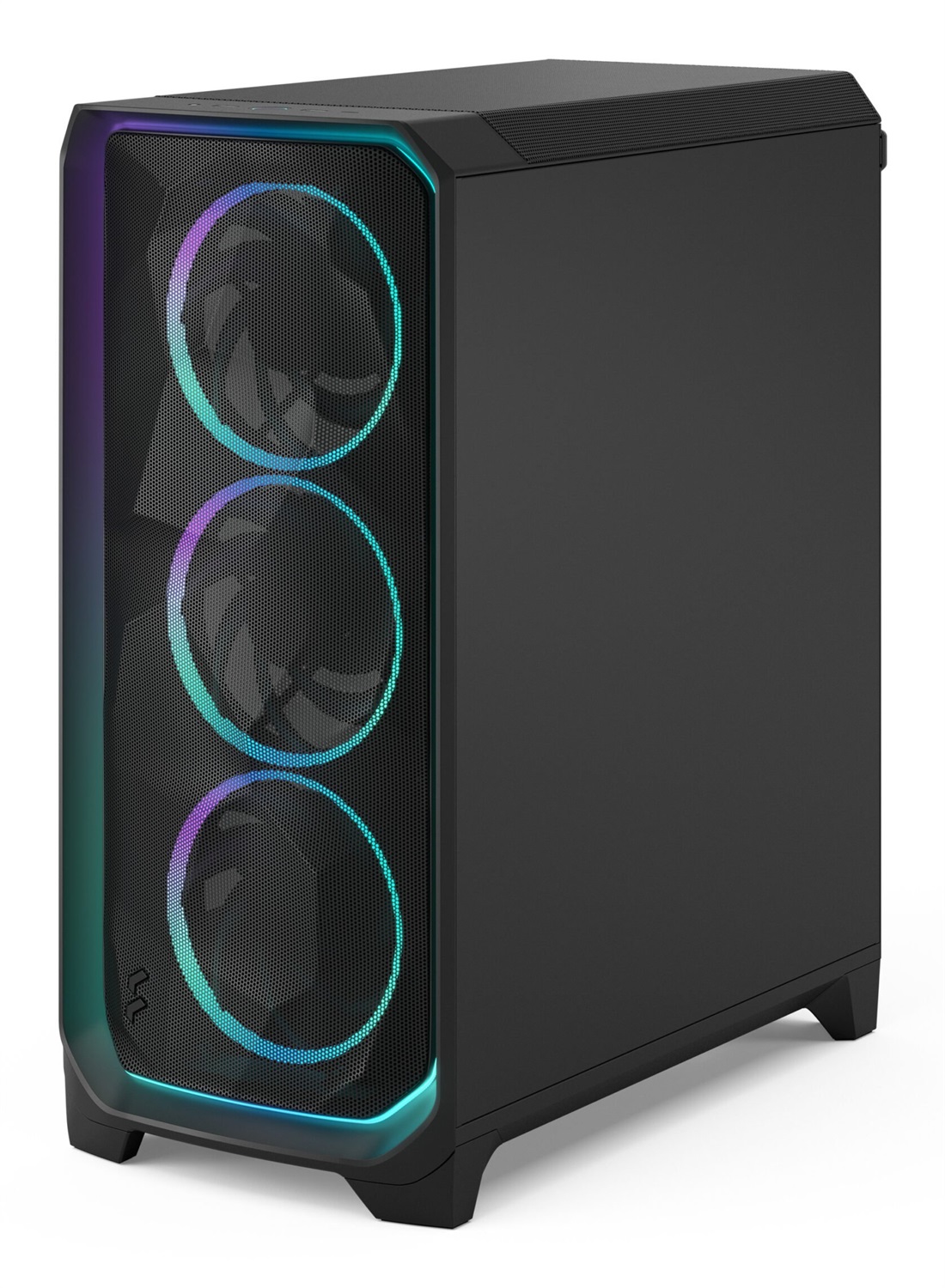 Fractal Design Meshify 3 Ambience Pro RGB Black TG - Case PC Midi Tower con Ventole ARGB e Pannello in Vetro Temperato