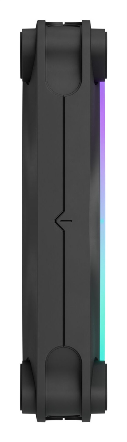 Fractal Design Momentum 12 RGB - Ventilatore Silenzioso 120 mm ARGB Gen 2 con 16 LED - Confezione da 3 - Nero