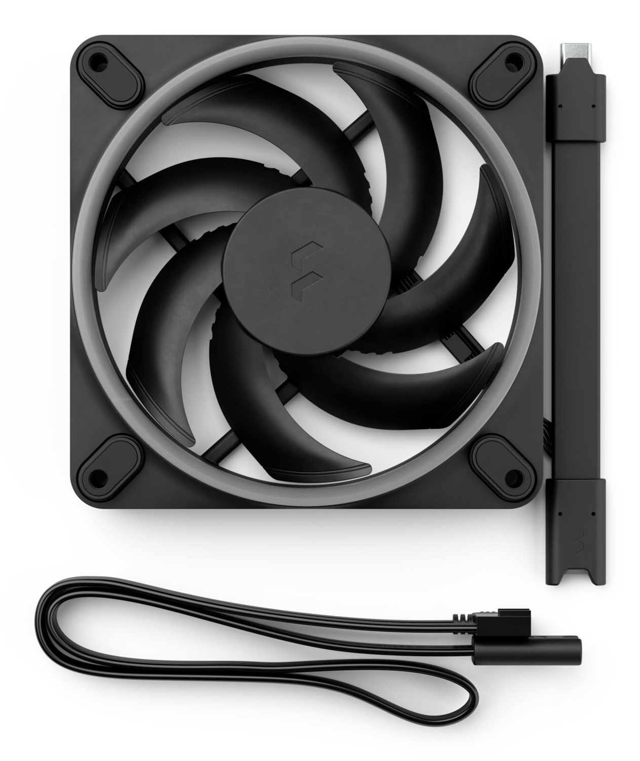 Fractal Design Momentum 12 RGB - Ventilatore Silenzioso 120 mm ARGB Gen 2 con 16 LED - Confezione da 3 - Nero