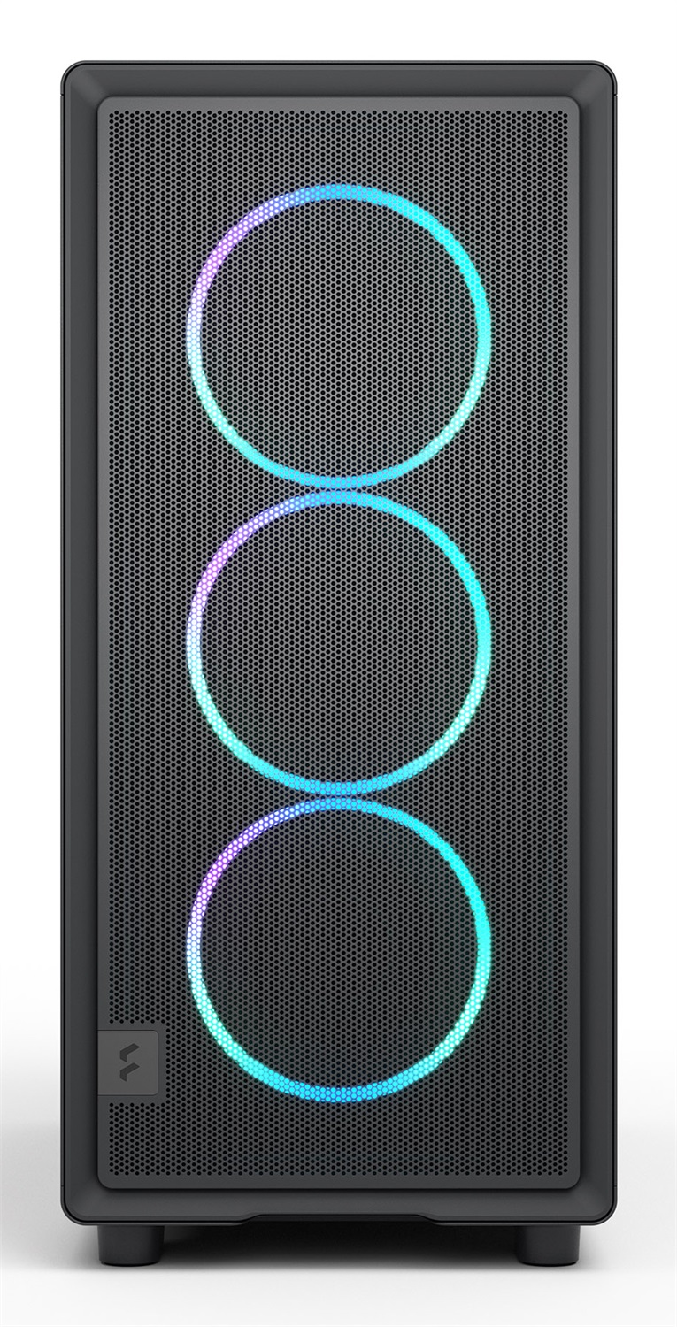 Fractal Design Epoch Midi Tower ATX Nero - Design Contemporaneo, 3 Ventole RGB, Flusso d'Aria Ottimizzato