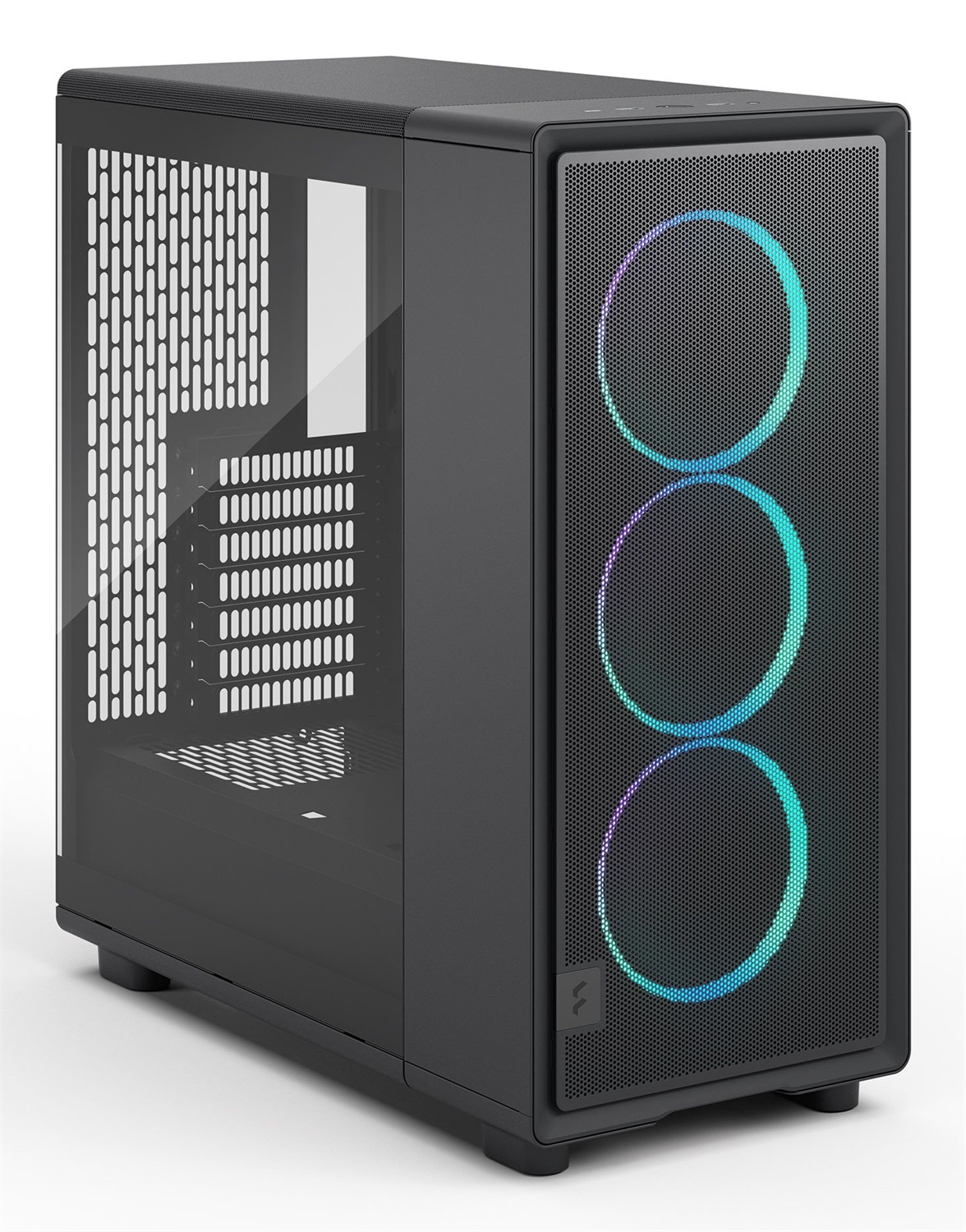 Fractal Design Epoch Midi Tower ATX Nero - Design Contemporaneo, 3 Ventole RGB, Flusso d'Aria Ottimizzato