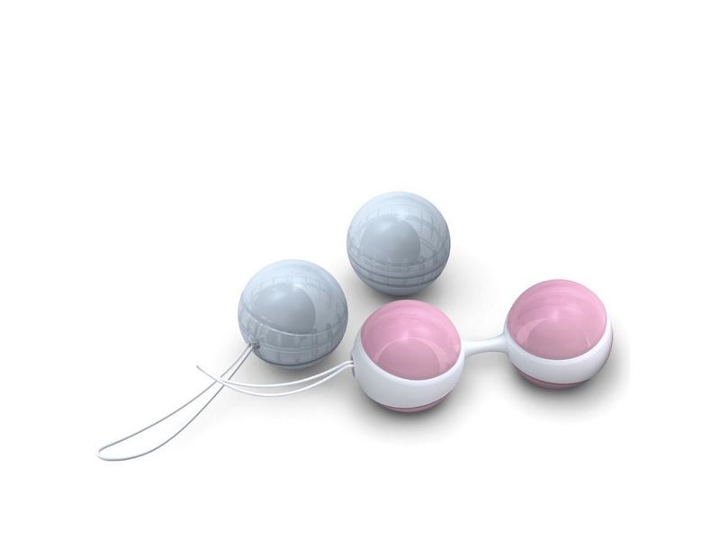 LELO Luna Beads Mini - Palline Vaginali Pesate per Esercizi di Kegel, 4 Palline da 29 mm