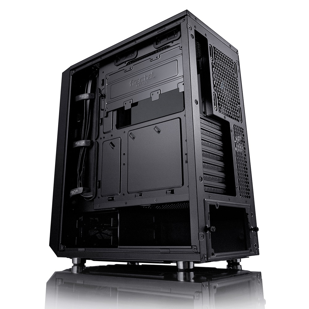 Fractal Design Meshify C Midi Tower Nero con Vetro Temperato - High Performance Airflow, 2x Ventole, USB 3.0