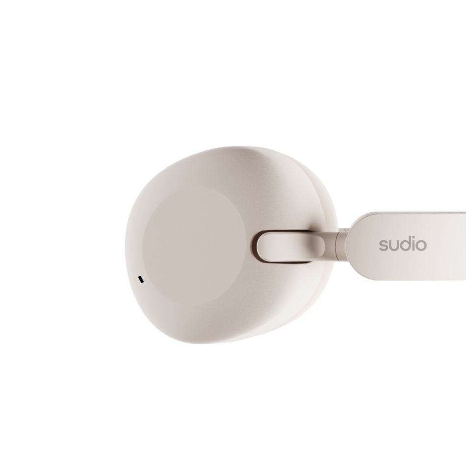 SUDIO K2 Cuffie Over-Ear Wireless ANC Bianche con Microfono, Ricarica USB-C e Fino a 60 Ore di Riproduzione